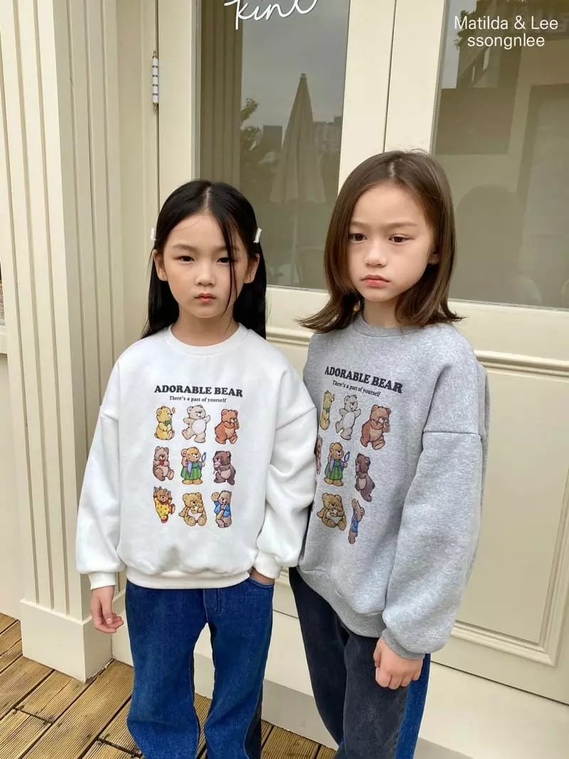 Matilda & Lee - Korean Children Fashion - #childrensboutique - Junsa Bear Sweatshirt - 6