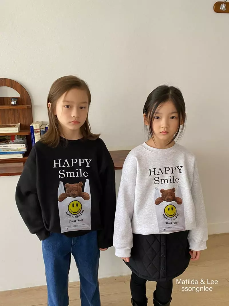 Matilda & Lee - Korean Children Fashion - #childofig - Happy Sweatshirt - 4