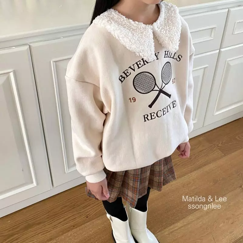 Matilda & Lee - Korean Children Fashion - #childrensboutique - Tennis Collar Sweatshirt - 6