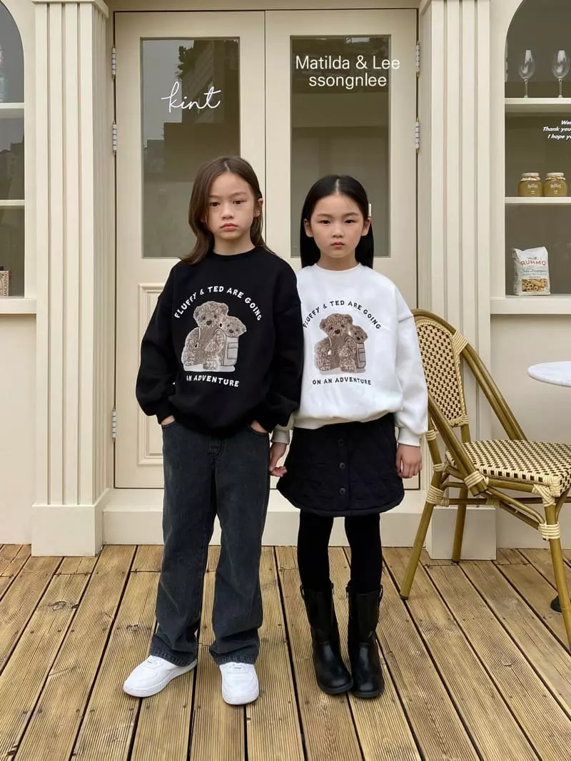 Matilda & Lee - Korean Children Fashion - #designkidswear - Bear Sweatshirt - 6