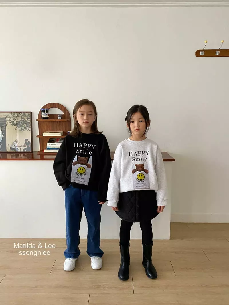 Matilda & Lee - Korean Children Fashion - #designkidswear - Happy Sweatshirt - 5