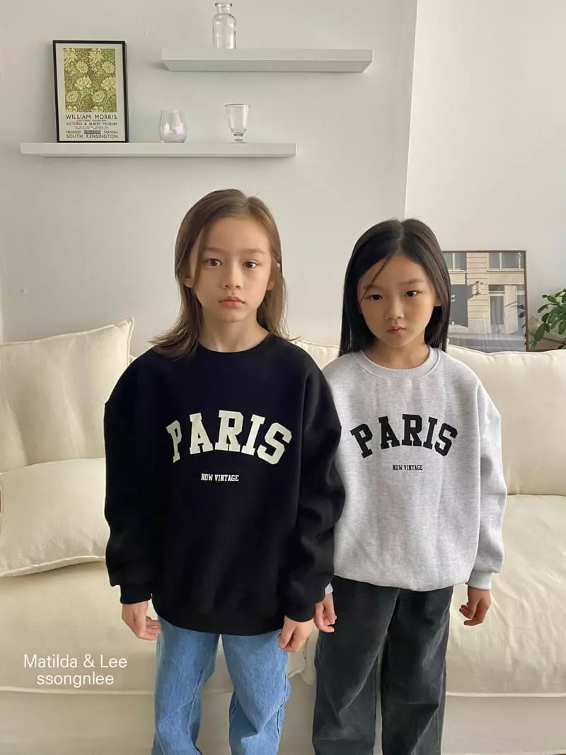 Matilda & Lee - Korean Children Fashion - #designkidswear - Paris Sweatshirt - 3