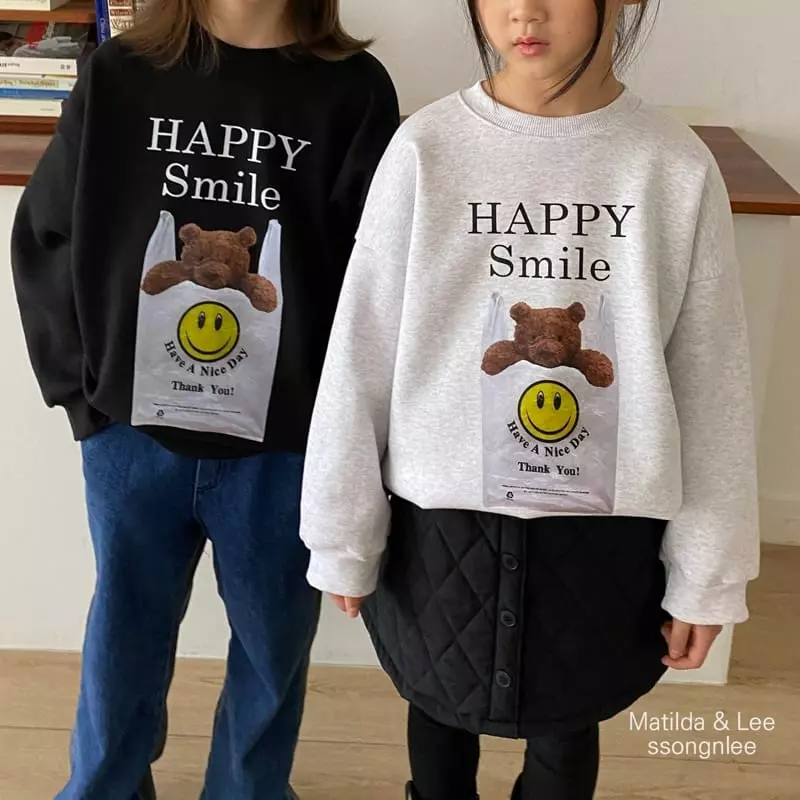 Matilda & Lee - Korean Children Fashion - #discoveringself - Happy Sweatshirt - 6