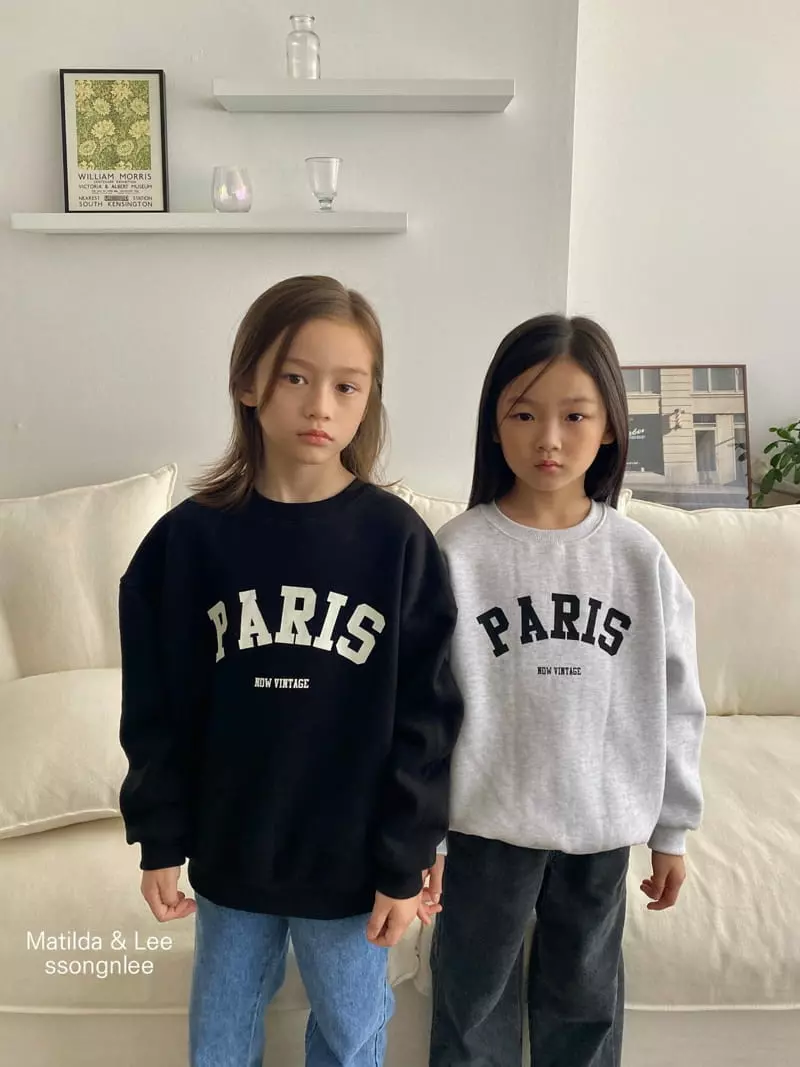 Matilda & Lee - Korean Children Fashion - #designkidswear - Paris Sweatshirt - 4