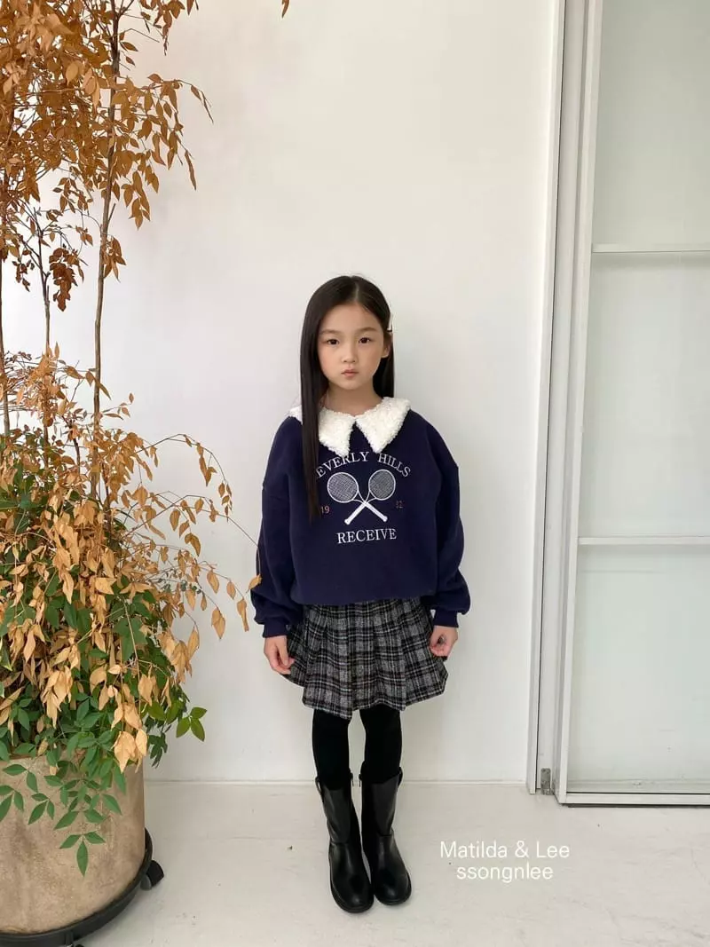 Matilda & Lee - Korean Children Fashion - #discoveringself - Tennis Collar Sweatshirt - 8