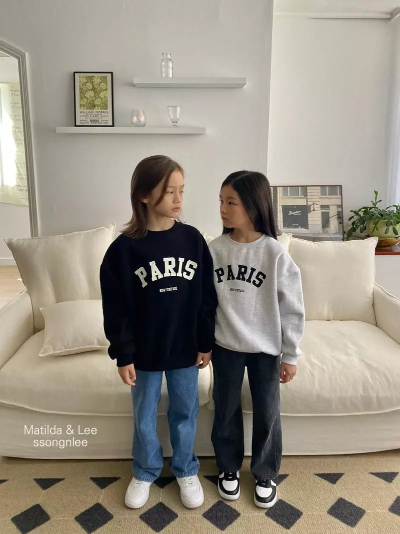 Matilda & Lee - Korean Children Fashion - #fashionkids - Paris Sweatshirt - 5