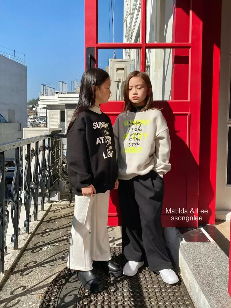 Matilda & Lee - Korean Children Fashion - #fashionkids - Sunday Sweatshirt - 3