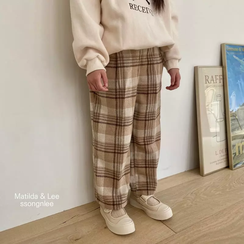 Matilda & Lee - Korean Children Fashion - #kidsshorts - Check Pants - 3