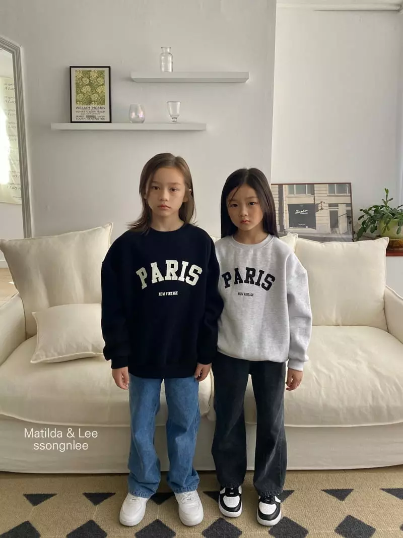 Matilda & Lee - Korean Children Fashion - #kidsshorts - Paris Sweatshirt - 6