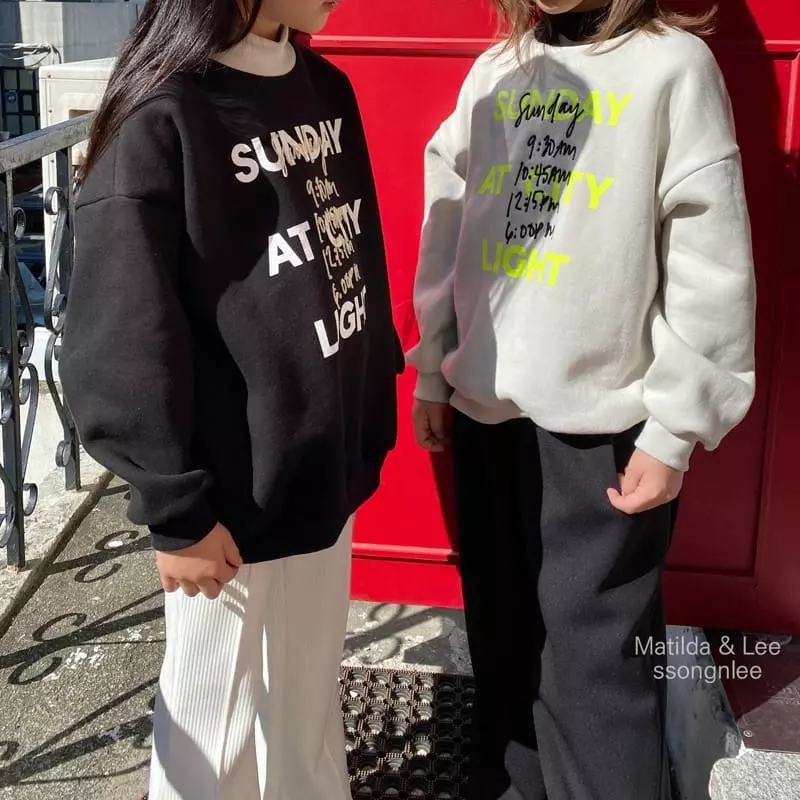 Matilda & Lee - Korean Children Fashion - #fashionkids - Sunday Sweatshirt - 4