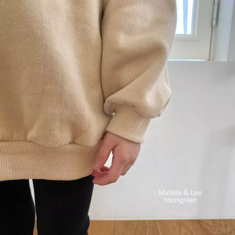 Matilda & Lee - Korean Children Fashion - #kidsstore - Label Collar Sweatshirt - 6