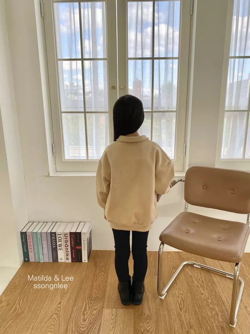 Matilda & Lee - Korean Children Fashion - #minifashionista - Label Collar Sweatshirt - 11