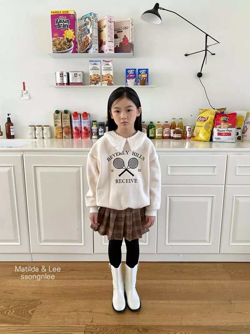 Matilda & Lee - Korean Children Fashion - #minifashionista - Tennis Collar Sweatshirt - 2
