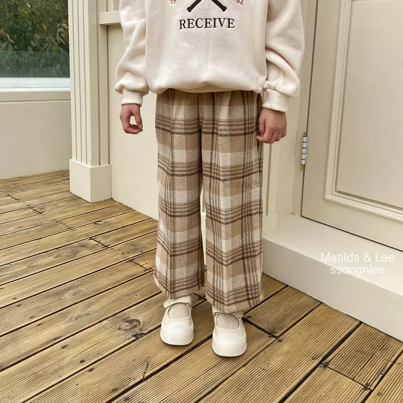 Matilda & Lee - Korean Children Fashion - #prettylittlegirls - Check Pants - 10