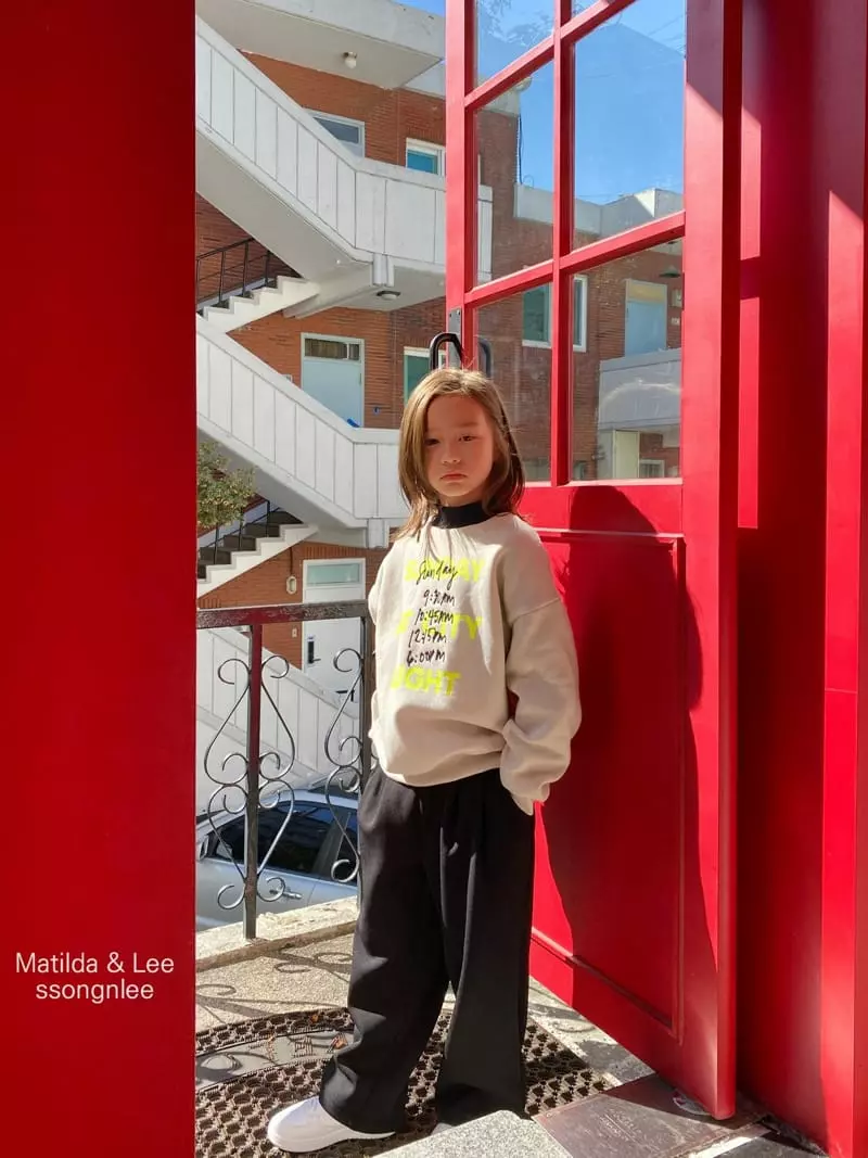 Matilda & Lee - Korean Children Fashion - #prettylittlegirls - Sunday Sweatshirt - 11