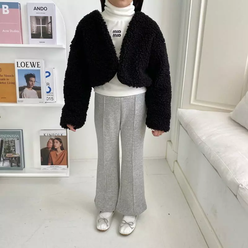 Matilda & Lee - Korean Children Fashion - #prettylittlegirls - Pintuck Rib Pants - 5