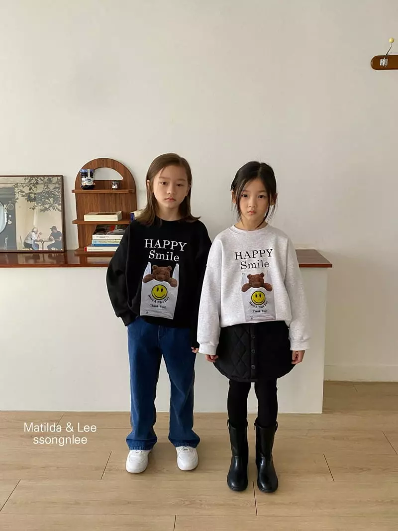 Matilda & Lee - Korean Children Fashion - #stylishchildhood - Happy Sweatshirt - 2