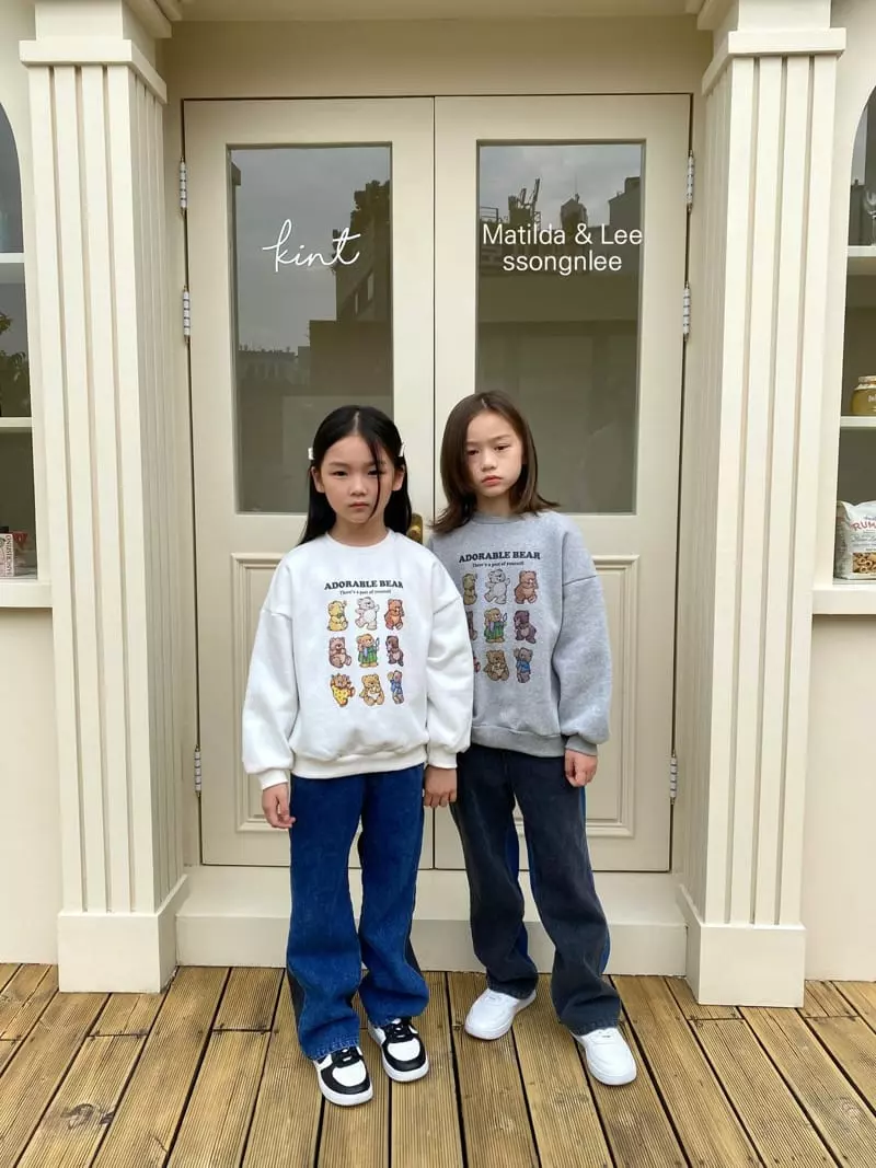 Matilda & Lee - Korean Children Fashion - #todddlerfashion - Junsa Bear Sweatshirt - 2