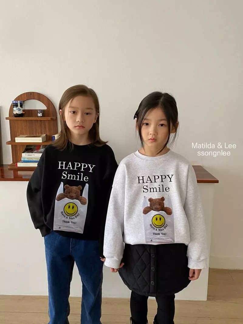 Matilda & Lee - Korean Children Fashion - #toddlerclothing - Happy Sweatshirt