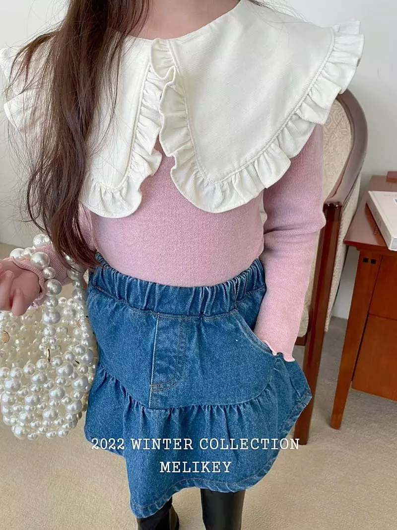 Melikey - Korean Children Fashion - #childofig - Angel Collar Tee - 5