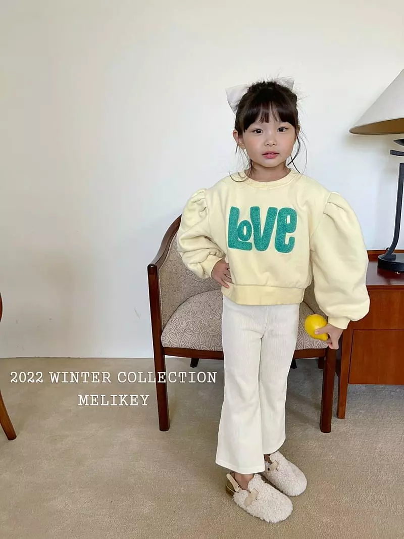 Melikey - Korean Children Fashion - #childofig - Love Puff Sweatshirt - 10