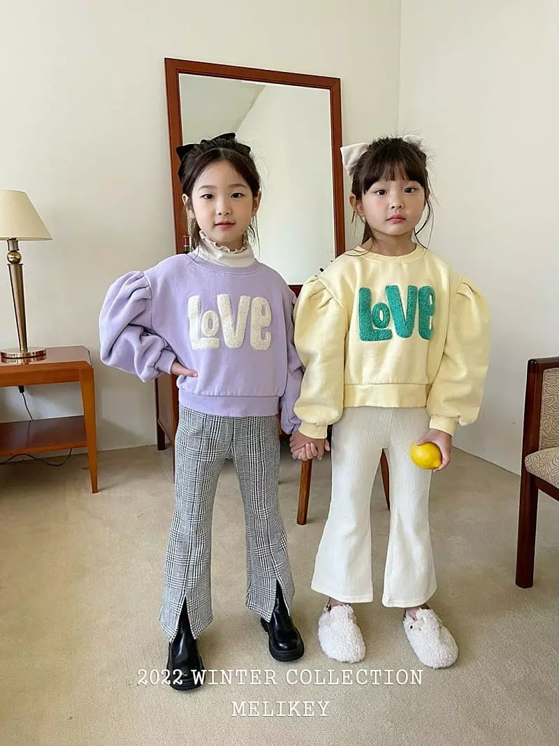 Melikey - Korean Children Fashion - #childofig - Love Puff Sweatshirt - 11