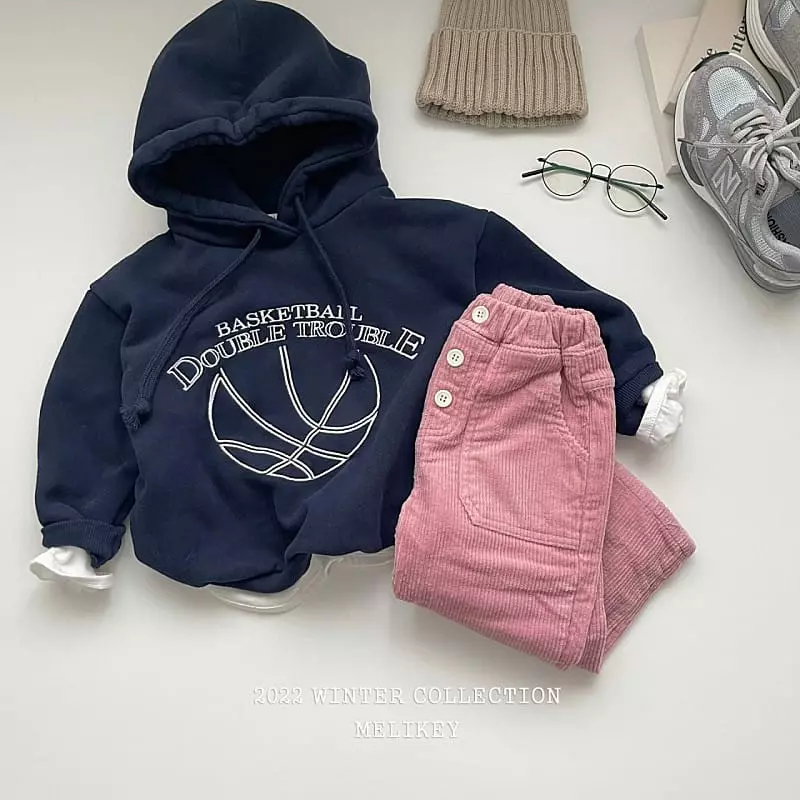Melikey - Korean Children Fashion - #childofig - Button Rib Fleece Pants - 6