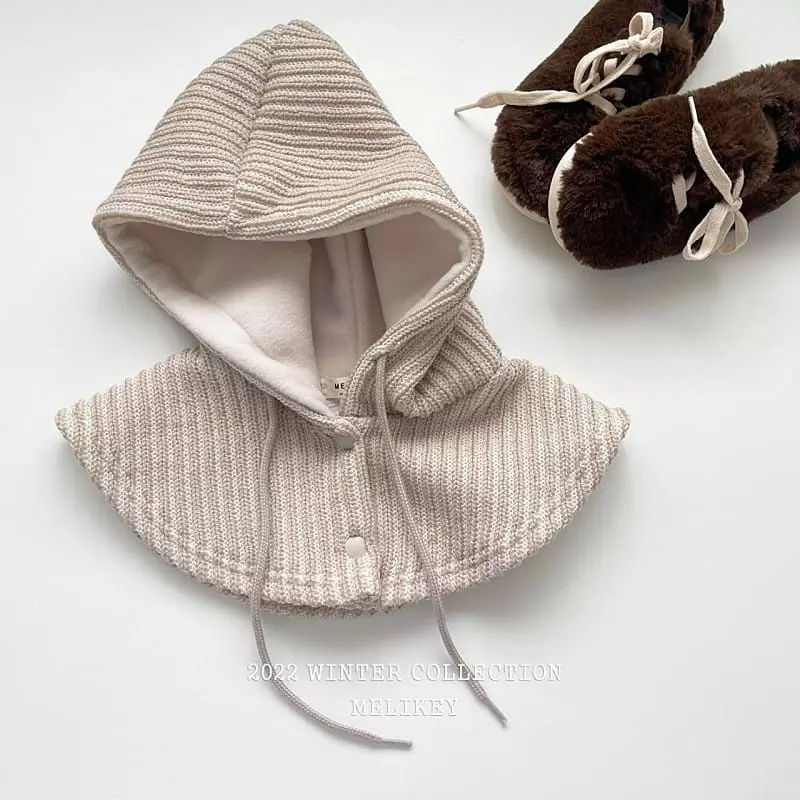 Melikey - Korean Children Fashion - #prettylittlegirls - Knit Hoody Warmer - 4