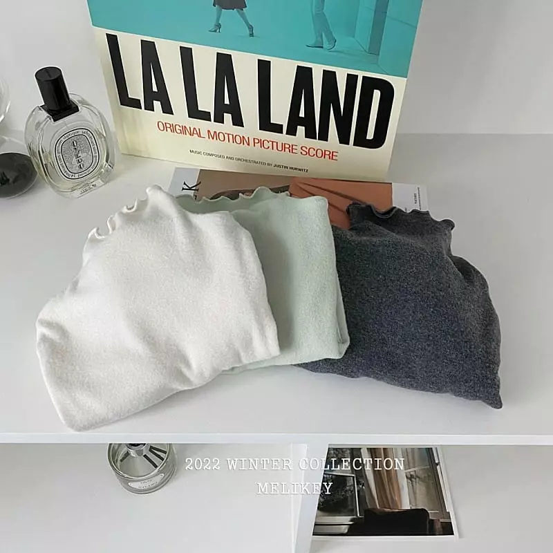 Melikey - Korean Children Fashion - #childrensboutique - Basic Half Turtleneck Tee