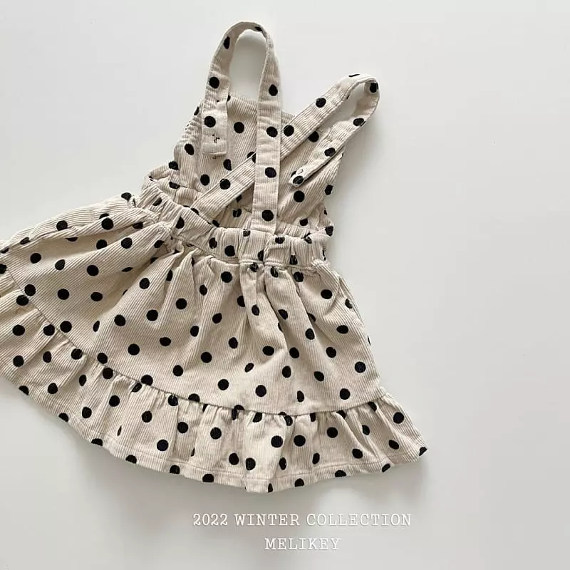 Melikey - Korean Children Fashion - #childrensboutique - Dot Frill One-piece - 10