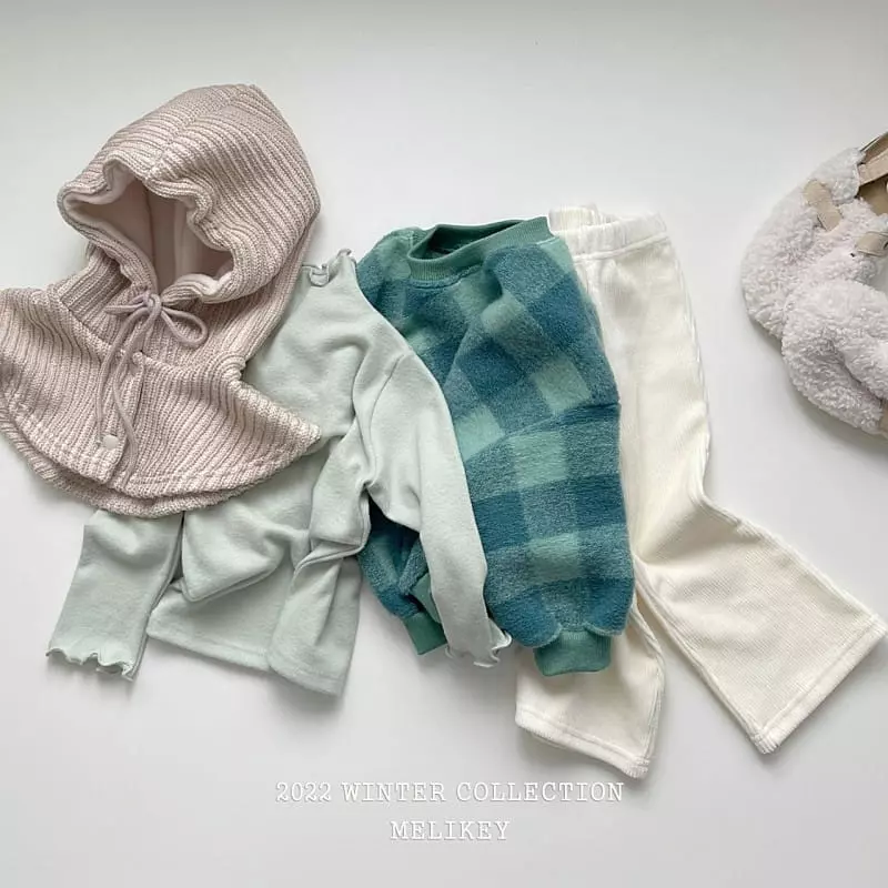 Melikey - Korean Children Fashion - #childrensboutique - Knit Hoody Warmer - 6