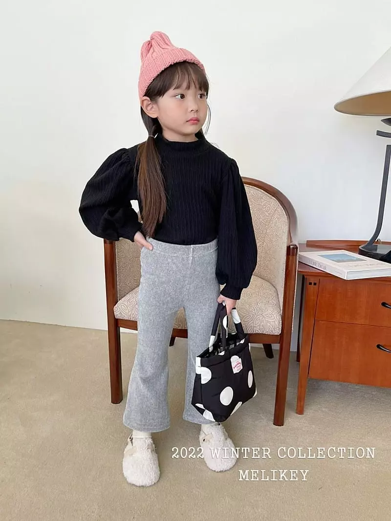 Melikey - Korean Children Fashion - #designkidswear - Big Puff Tee - 8