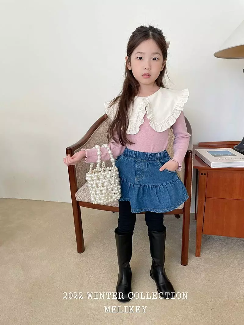 Melikey - Korean Children Fashion - #designkidswear - Angel Collar Tee - 7