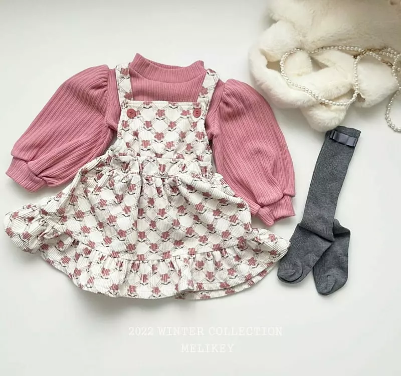 Melikey - Korean Children Fashion - #designkidswear - Dong Beack Dungarees One-piece - 12