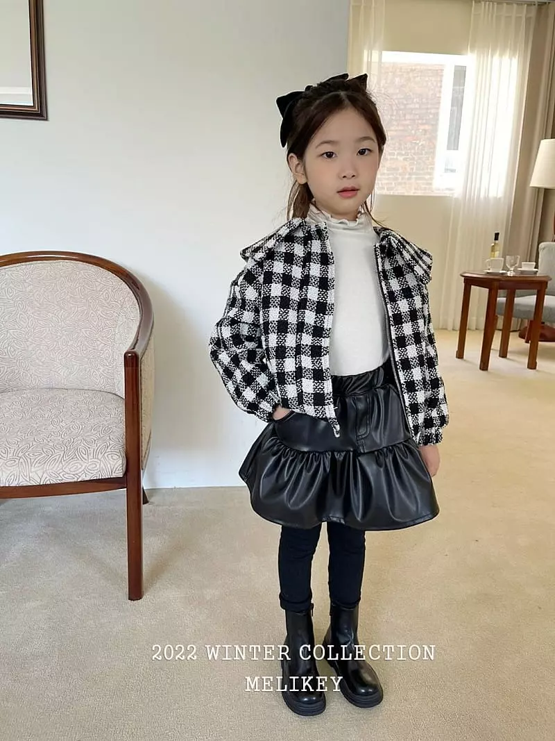 Melikey - Korean Children Fashion - #designkidswear - Leather Skirt Leggings - 6