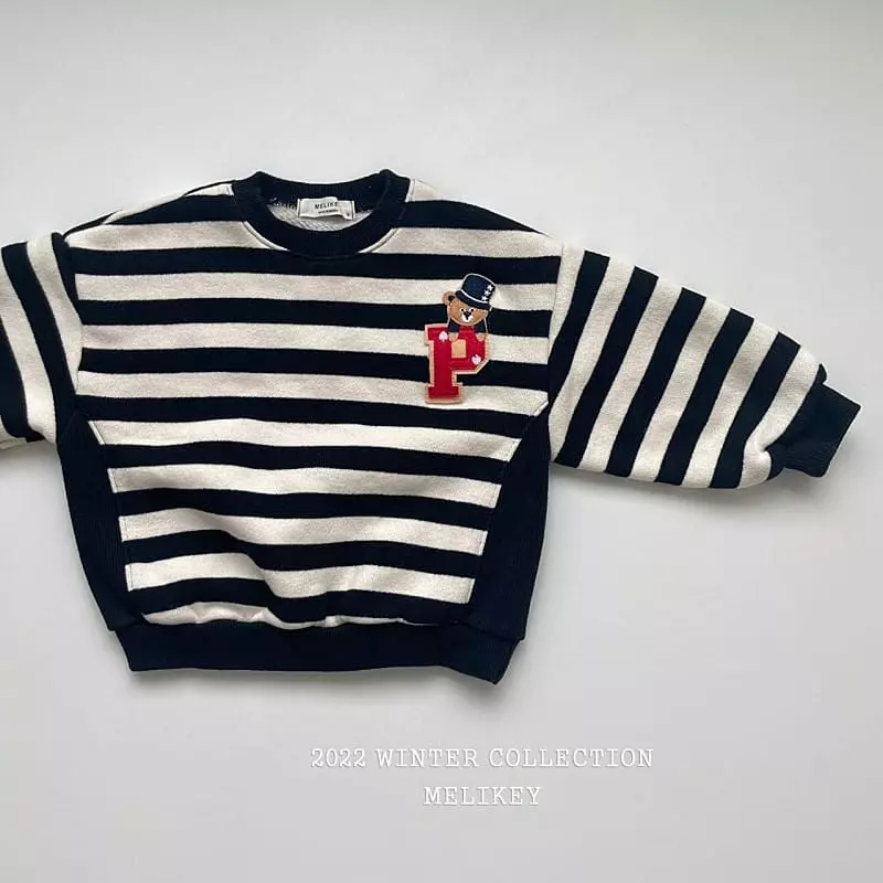 Melikey - Korean Children Fashion - #designkidswear - P Bear Sweatshirt - 5