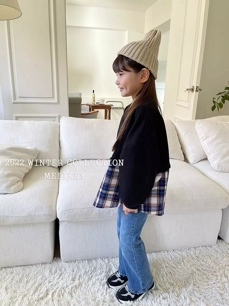 Melikey - Korean Children Fashion - #discoveringself - Denim Bootscut Pants - 10