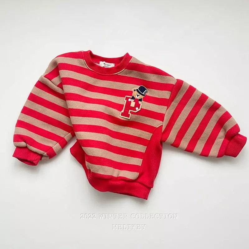 Melikey - Korean Children Fashion - #kidsshorts - P Bear Sweatshirt - 8