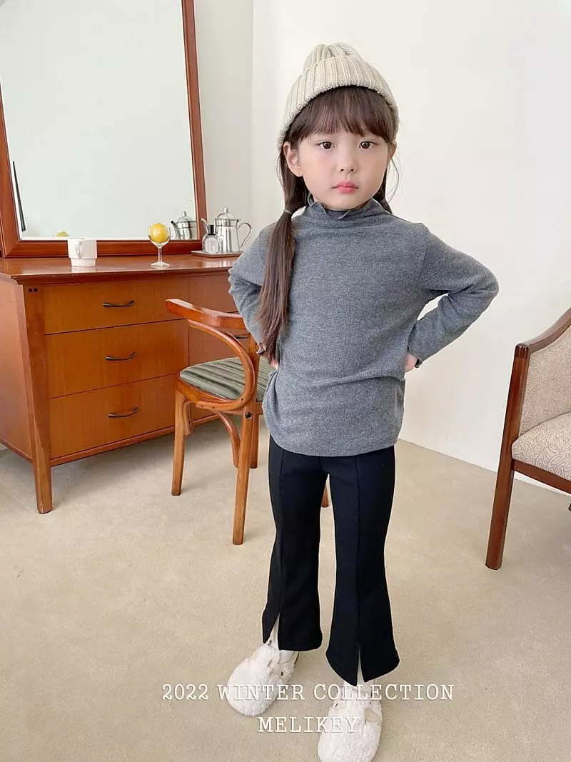 Melikey - Korean Children Fashion - #kidsstore - Basic Half Turtleneck Tee - 6