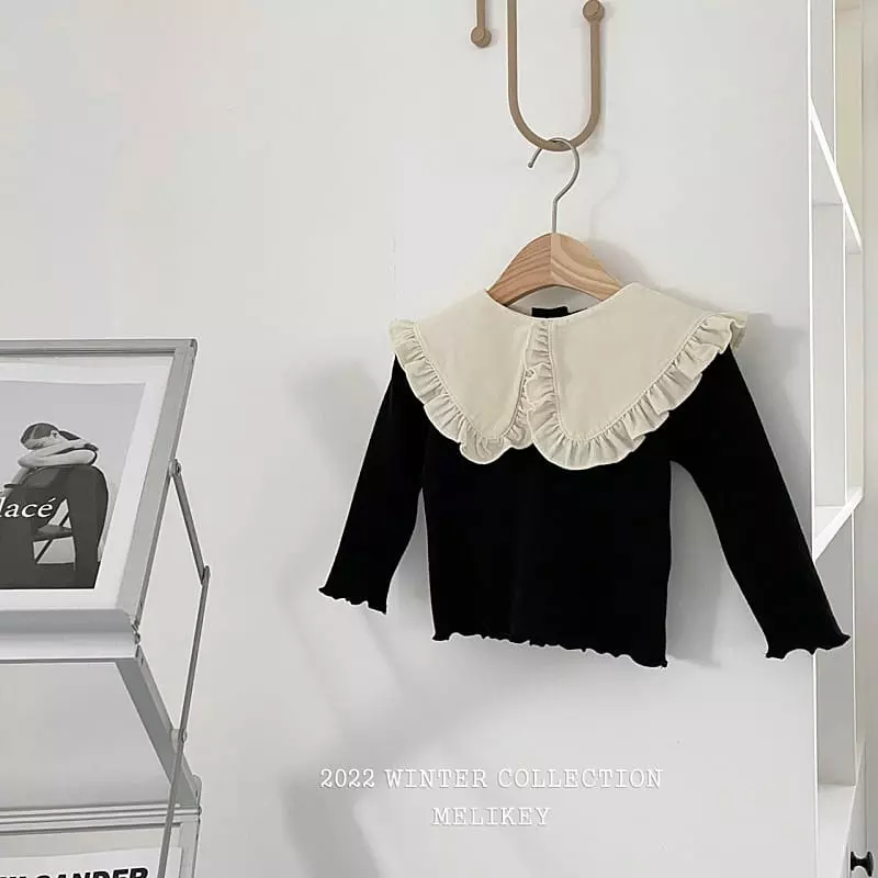 Melikey - Korean Children Fashion - #kidzfashiontrend - Angel Collar Tee - 12