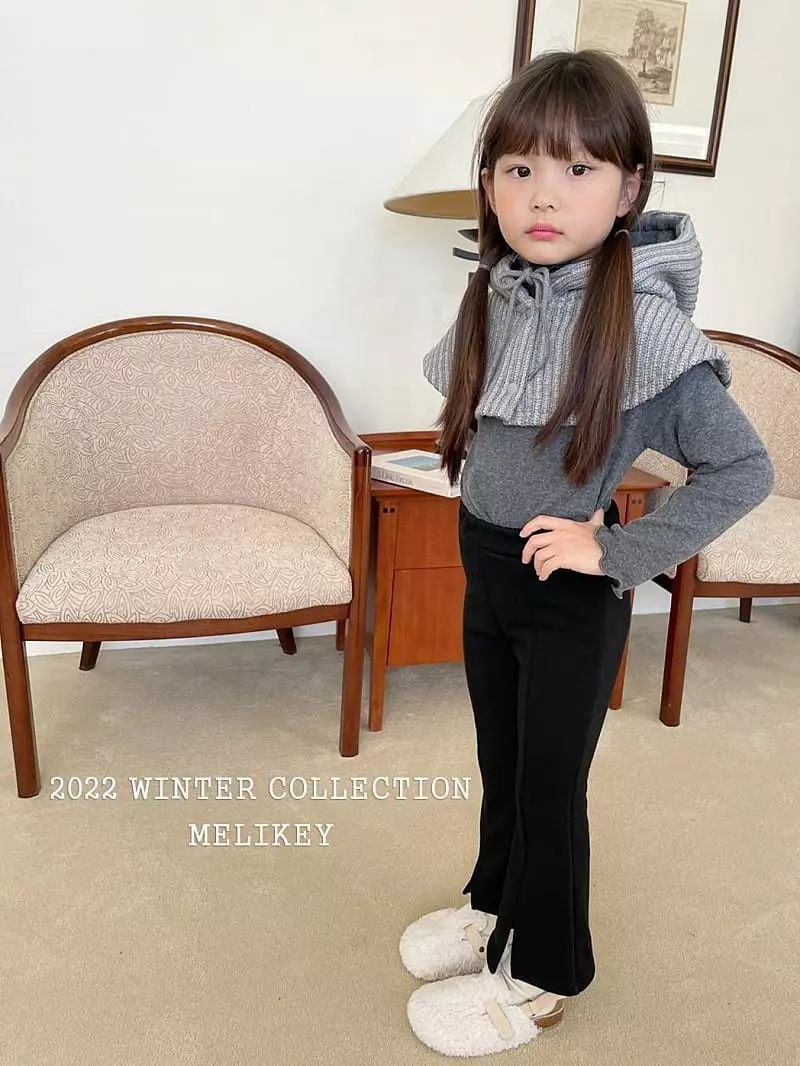 Melikey - Korean Children Fashion - #kidzfashiontrend - Knit Hoody Warmer - 12