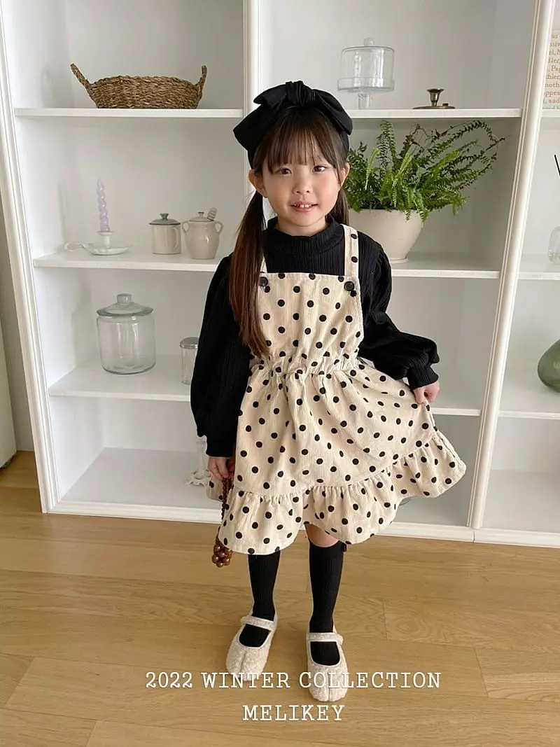 Melikey - Korean Children Fashion - #Kfashion4kids - Dot Frill One-piece - 4