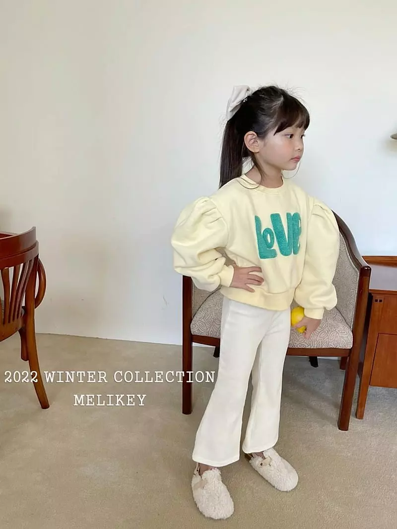 Melikey - Korean Children Fashion - #magicofchildhood - Love Puff Sweatshirt - 7