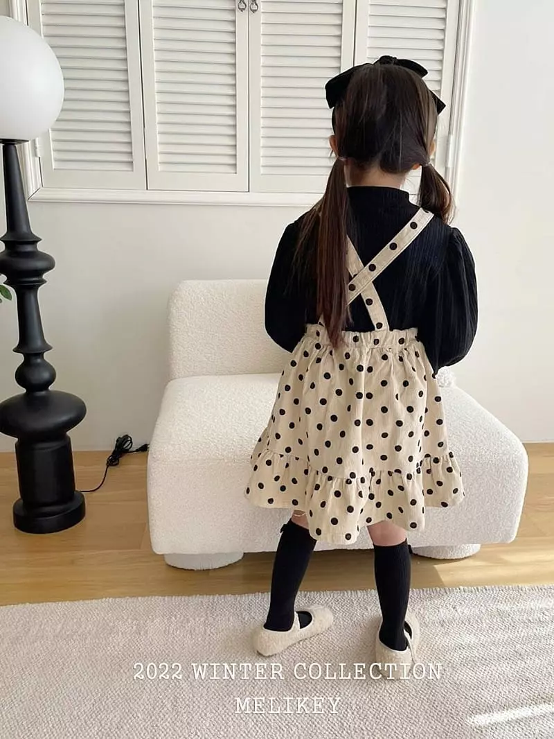 Melikey - Korean Children Fashion - #magicofchildhood - Dot Frill One-piece - 5