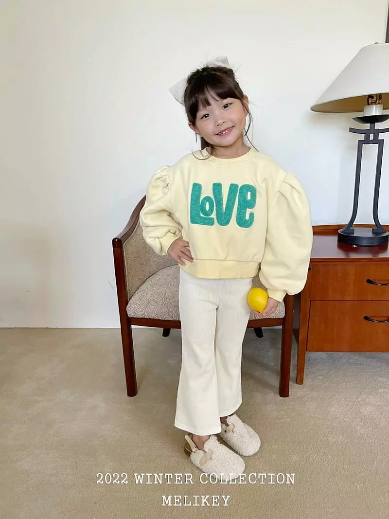 Melikey - Korean Children Fashion - #prettylittlegirls - Love Puff Sweatshirt - 9