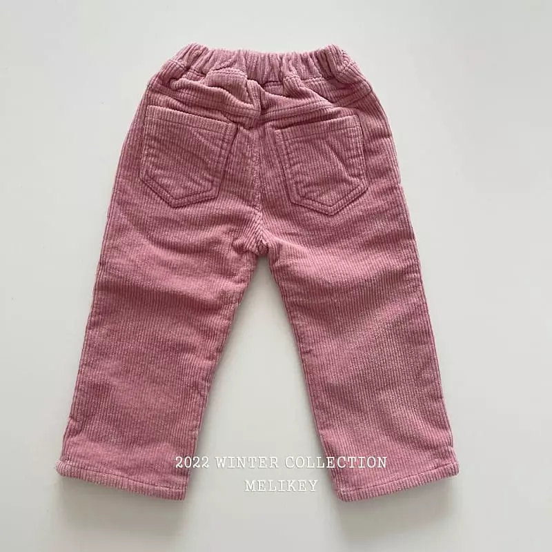 Melikey - Korean Children Fashion - #minifashionista - Button Rib Fleece Pants - 4