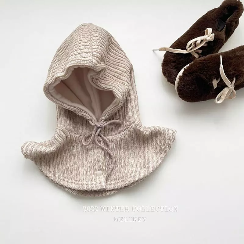 Melikey - Korean Children Fashion - #prettylittlegirls - Knit Hoody Warmer - 3