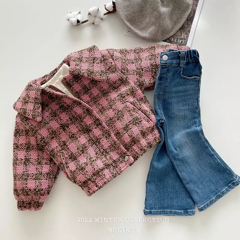Melikey - Korean Children Fashion - #stylishchildhood - Denim Bootscut Pants - 6