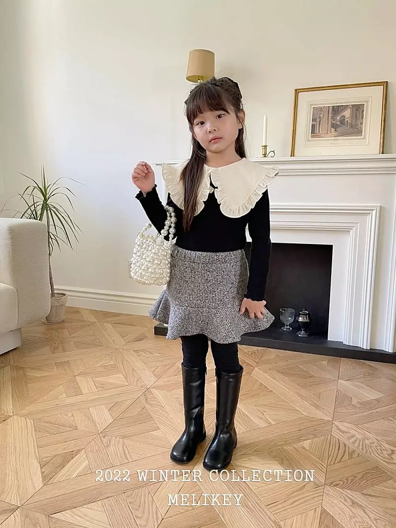 Melikey - Korean Children Fashion - #toddlerclothing - Angel Collar Tee - 4