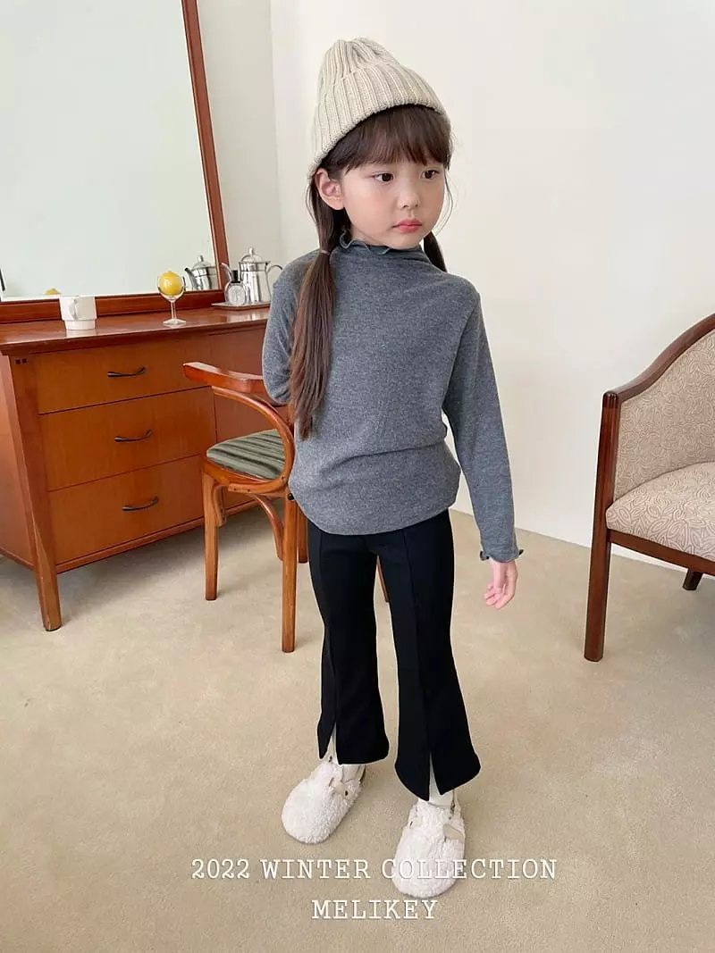 Melikey - Korean Children Fashion - #todddlerfashion - Winter Slit Pants - 6